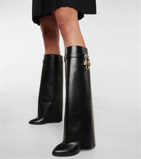 shark boots givenchy short|Givenchy thigh high sock boots.